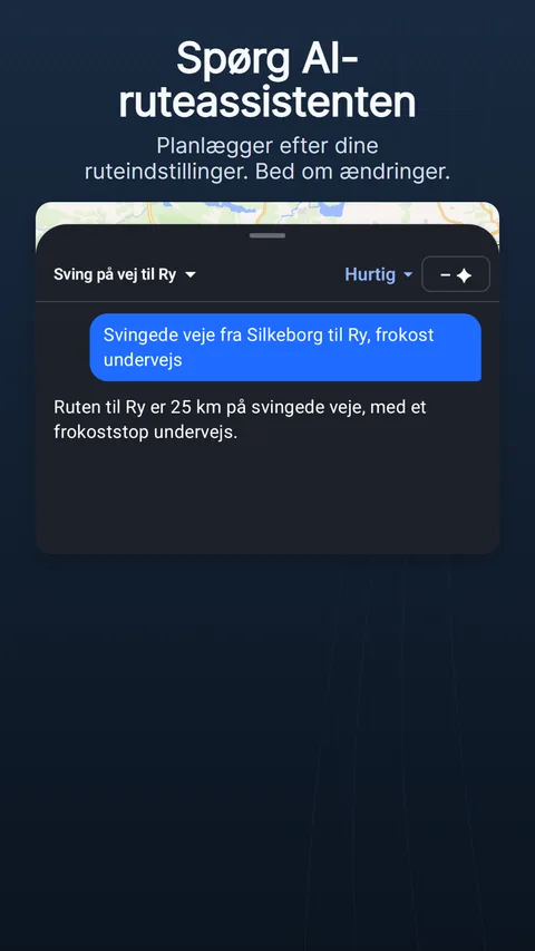 AI-ruteassistenten: en forespørgsel, svaret med sine ændringschips og hvad det kostede i kreditter