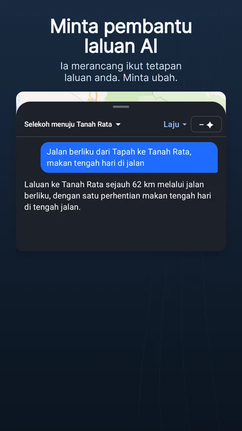 Pembantu laluan AI: satu permintaan, jawapan dengan cip perubahannya dan kosnya dalam kredit