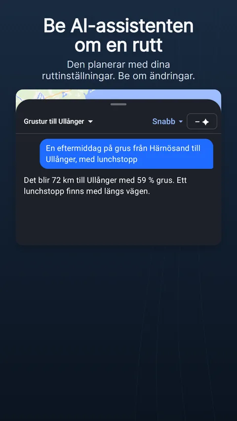 AI-ruttassistenten: en förfrågan, svaret med sina ändringschips och vad det kostade i krediter